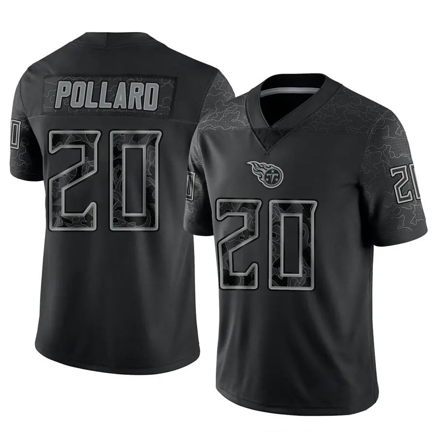 Jdoa T.Titans #20 Tony Pollard Player Black RFLCTV Limited Stitched Jerseys