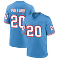 Jdoa T.Titans #20 Tony Pollard Player Light Blue Throwback Alternate Game Stitched Jerseys
