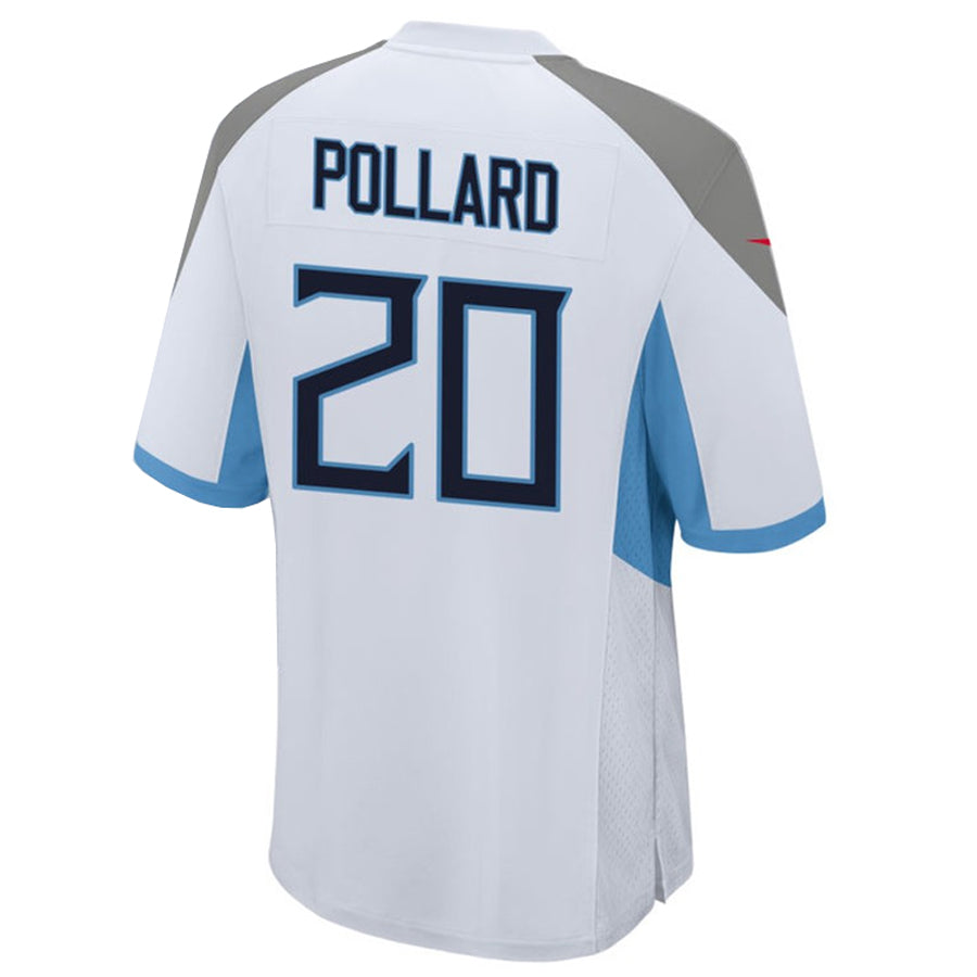 Jdoa T.Titans #20 Tony Pollard Player White Home Game Stitched Jerseys