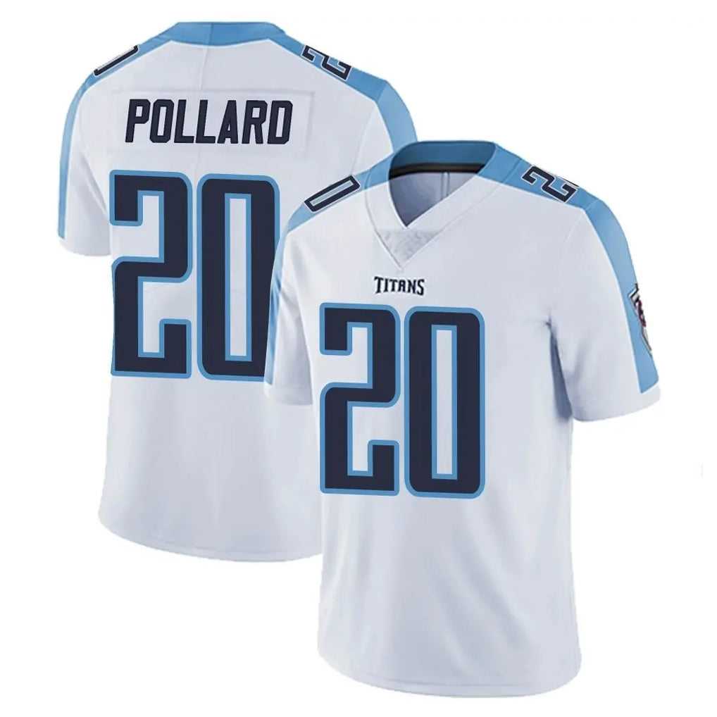 Jdoa T.Titans #20 Tony Pollard Player White Limited Vapor Untouchable Home Game Stitched Jerseys