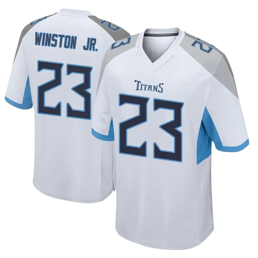 Jdoa T.Titans #23 Kevin Winston Jr. Player White Home Game Stitched Jerseys