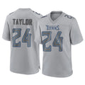 Jdoa T.Titans #24 Alontae Taylor Player Gray Atmosphere Fashion Home Game Stitched Jerseys