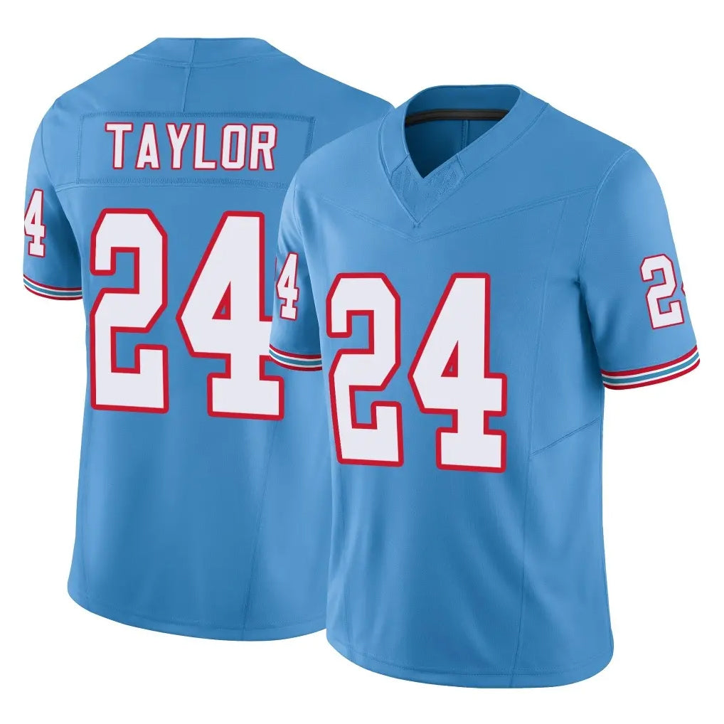 Jdoa T.Titans #24 Alontae Taylor Player Light Blue Limited Vapor F.U.S.E. Home Game Stitched Jerseys