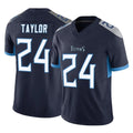Jdoa T.Titans #24 Alontae Taylor Player Navy Limited Vapor F.U.S.E. Home Game Stitched Jerseys