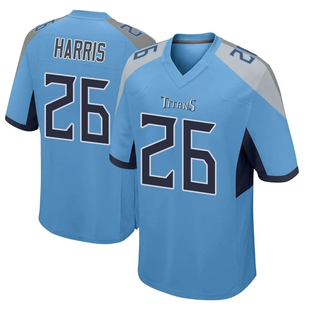 Jdoa T.Titans #26 Marcus Harris Player Light Blue Home Game Stitched Jerseys