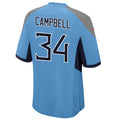 Jdoa T.T.Titans #34 Earl Campbell Player Light Blue Home Game Football Jerseys