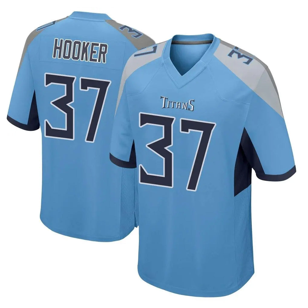 Jdoa T.Titans #37 Amani Hooker Player Light Blue Home Game Stitched Jerseys