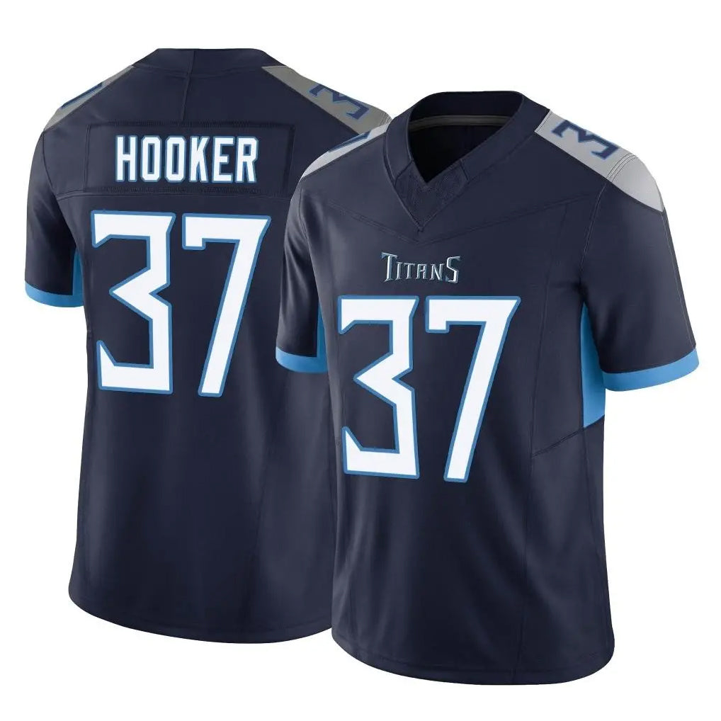 Jdoa T.Titans #37 Amani Hooker Player Navy Limited Vapor F.U.S.E. Home Game Stitched Jerseys