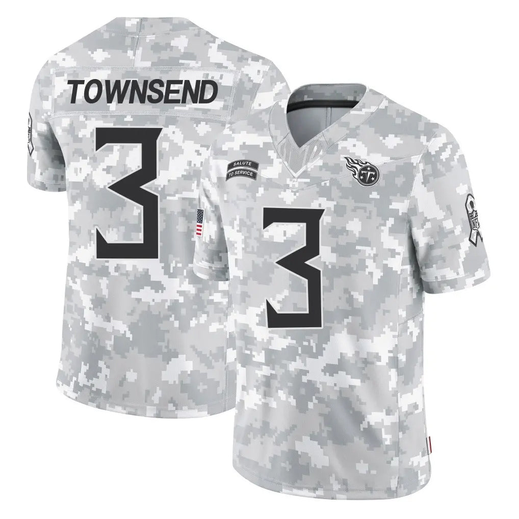 Jdoa T.Titans #3 Tommy Townsend Player Arctic Camo Limited Salute to Service Home Game Stitched Jerseys