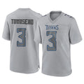 Jdoa T.Titans #3 Tommy Townsend Player Gray Atmosphere Fashion Home Game Stitched Jerseys