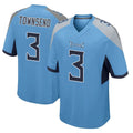 Jdoa T.Titans #3 Tommy Townsend Player Light Blue Home Game Stitched Jerseys