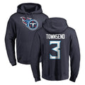 Jdoa T.Titans #3 Tommy Townsend Player Navy Logo Pullover Hoodies Home Game Stitched Jerseys
