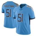 Jdoa T.Titans #51 Austin Schlottmann Player Light Blue Limited Vapor Untouchable Home Game Stitched Jerseys