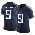 Jdoa T.Titans #51 Austin Schlottmann Player Navy Limited Vapor F.U.S.E. Home Game Stitched Jerseys