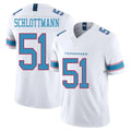 Jdoa T.Titans #51 Austin Schlottmann Player White Limited Vapor F.U.S.E. Home Game Stitched Jerseys
