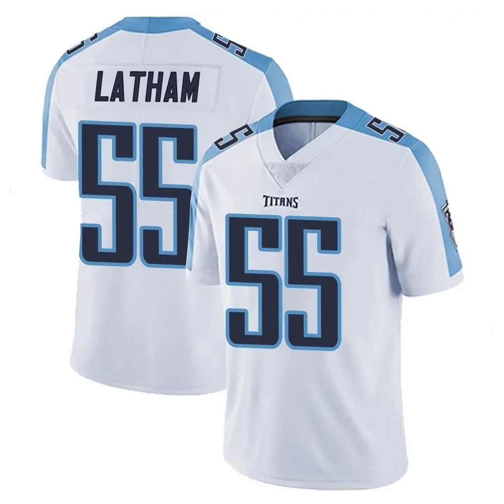 Jdoa T.Titans #55 JC Latham Player White Limited Vapor Untouchable Home Game Stitched Jerseys