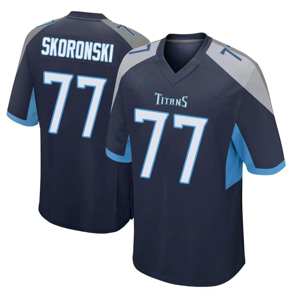 Jdoa T.Titans #77 Peter Skoronski Player Navy Home Game Stitched Jerseys
