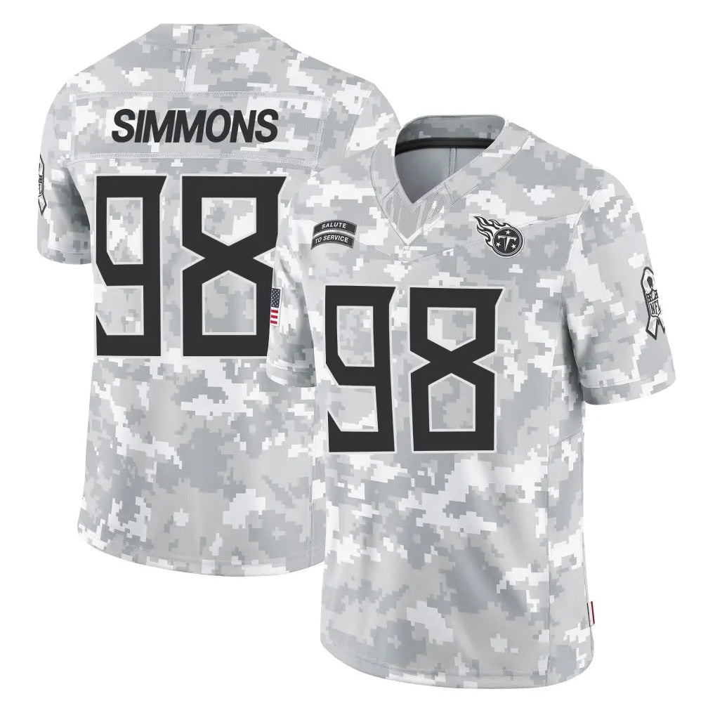 Jdoa T.Titans #98 Jeffery Simmons Player Arctic Camo Limited Salute to Service Home Game Stitched Jerseys