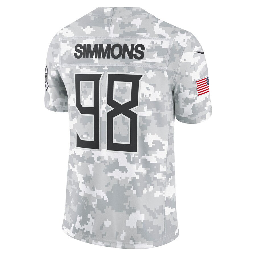 Jdoa T.Titans #98 Jeffery Simmons Player Arctic Camo Salute To Service Limited Stitched Jerseys