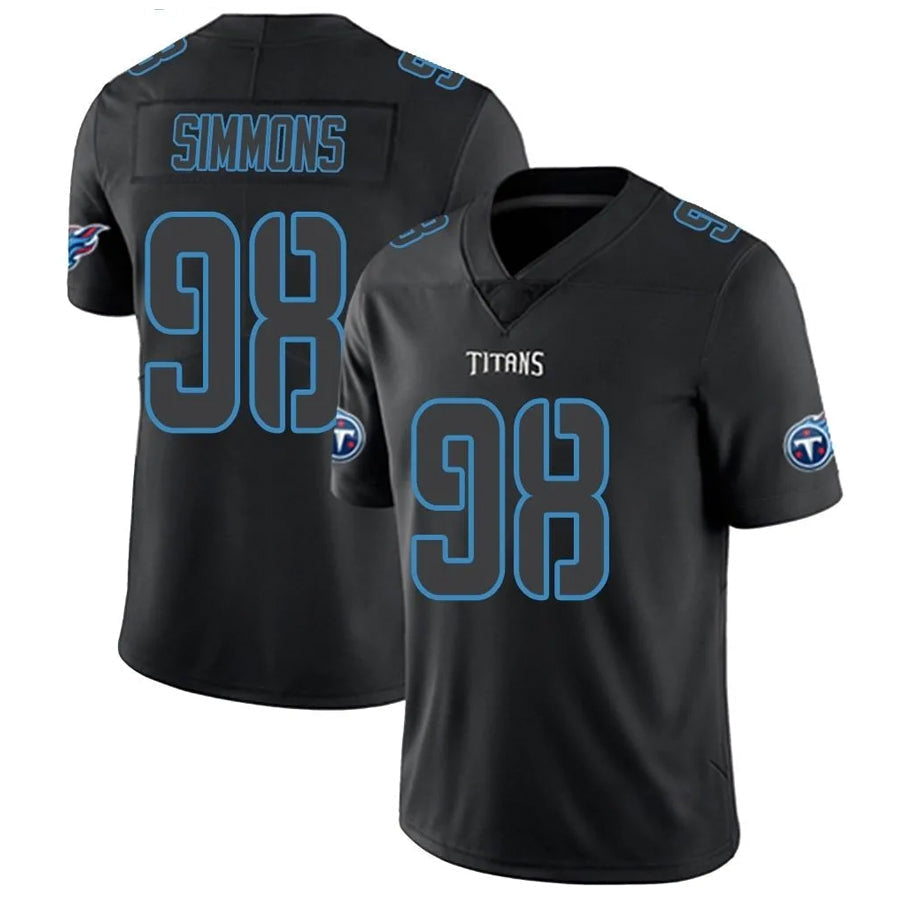 Jdoa T.Titans #98 Jeffery Simmons Player Elite Light Blue Vapor Untouchable Stitched Jerseys