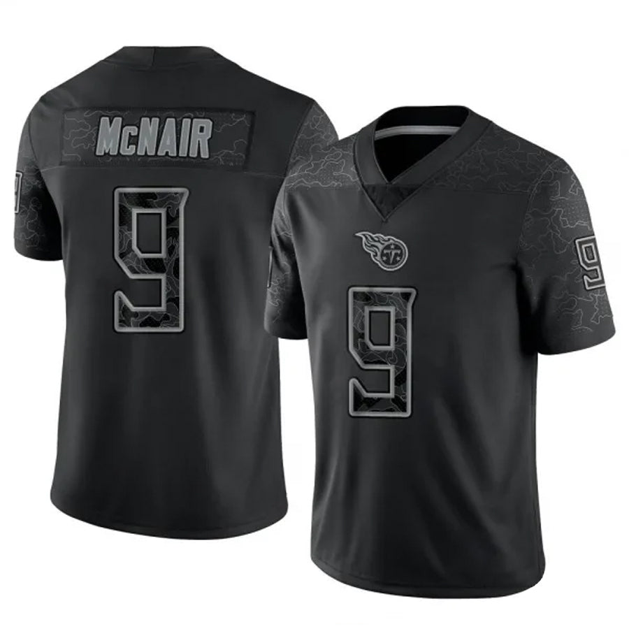 Jdoa T.Titans #9 Steve McNair Player Black RFLCTV Limited Stitched Jerseys