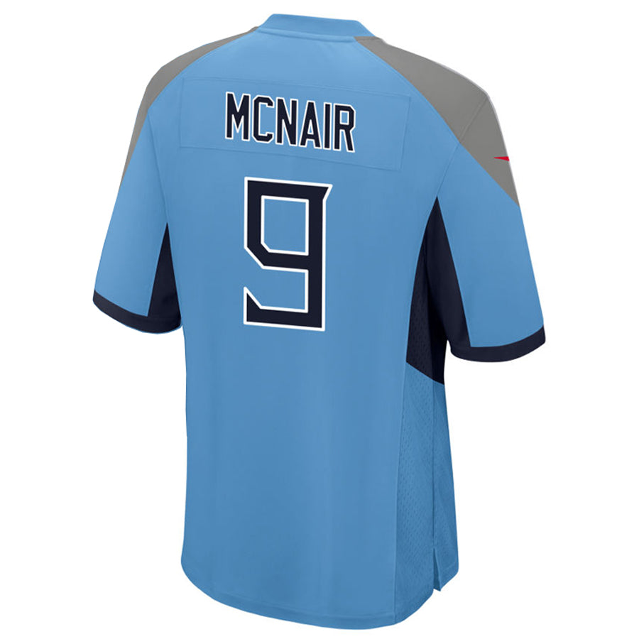 Jdoa T.Titans #9 Steve McNair Player Light Blue Home Game Stitched Jerseys