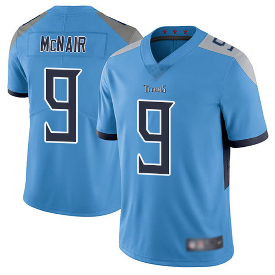 Jdoa T.Titans #9 Steve McNair Player Light Blue Vapor Limited Stitched Jerseys