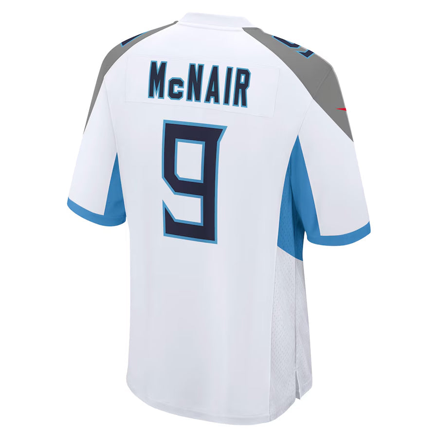 Jdoa T.Titans #9 Steve McNair Player White Home Game Stitched Jerseys