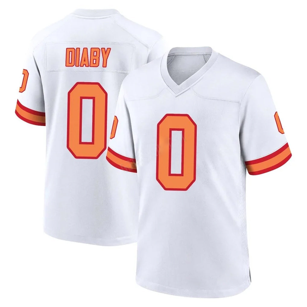 Jdoa TB.Buccaneers #0 Yaya Diaby Player White '76 Home Game Stitched Jerseys