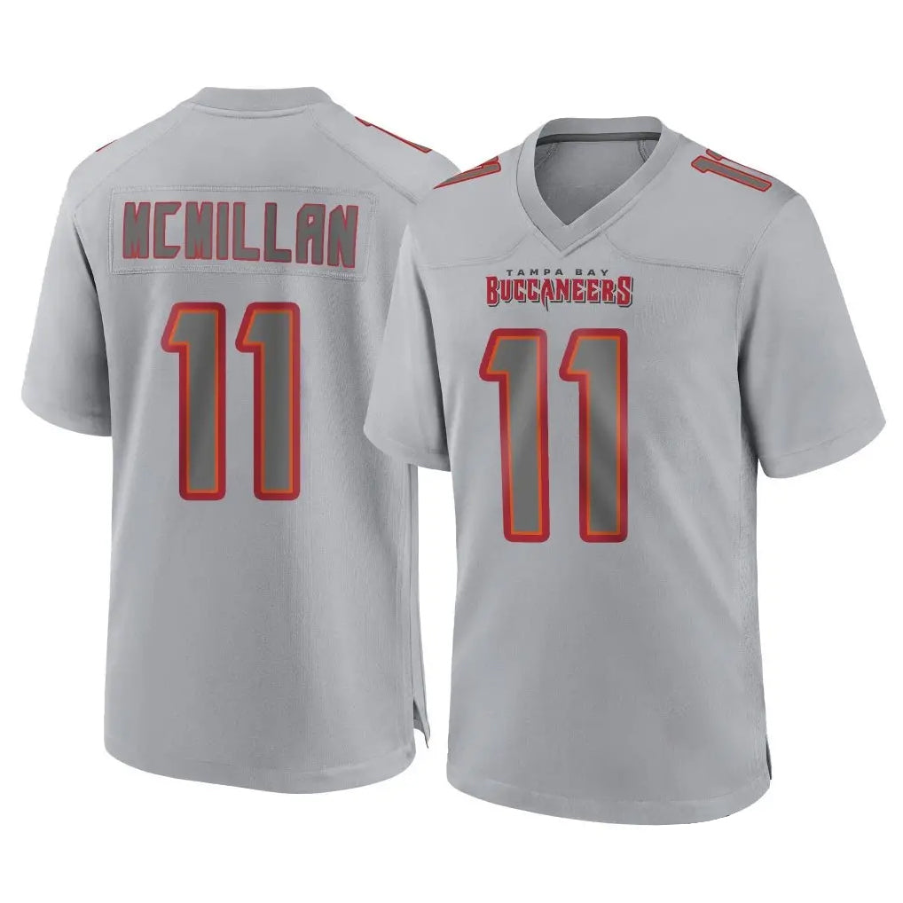Jdoa TB.Buccaneers #11 Jalen McMillan Player Gray Atmosphere Fashion Home Game Stitched Jerseys
