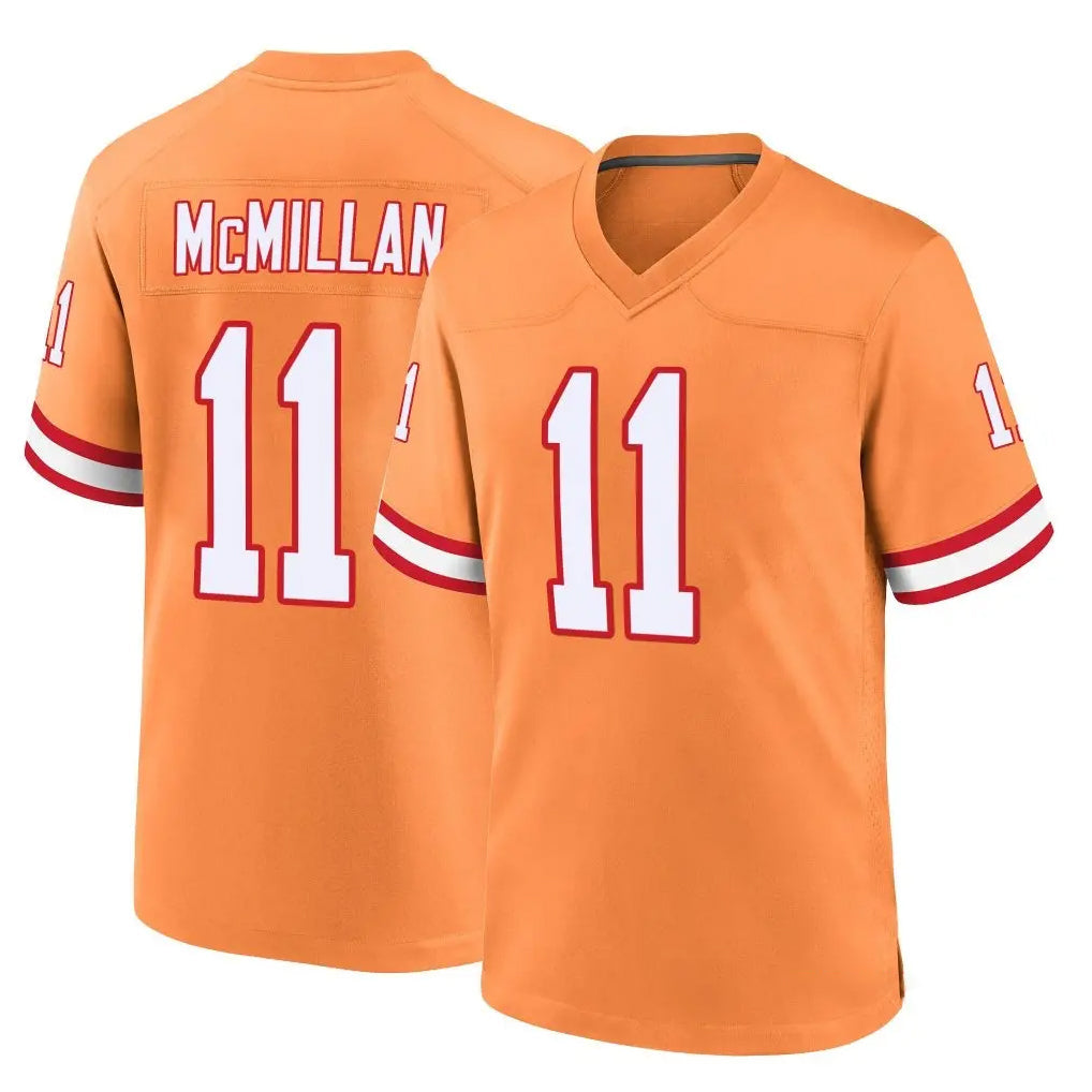 Jdoa TB.Buccaneers #11 Jalen McMillan Player Orange Throwback Home Game Stitched Jerseys