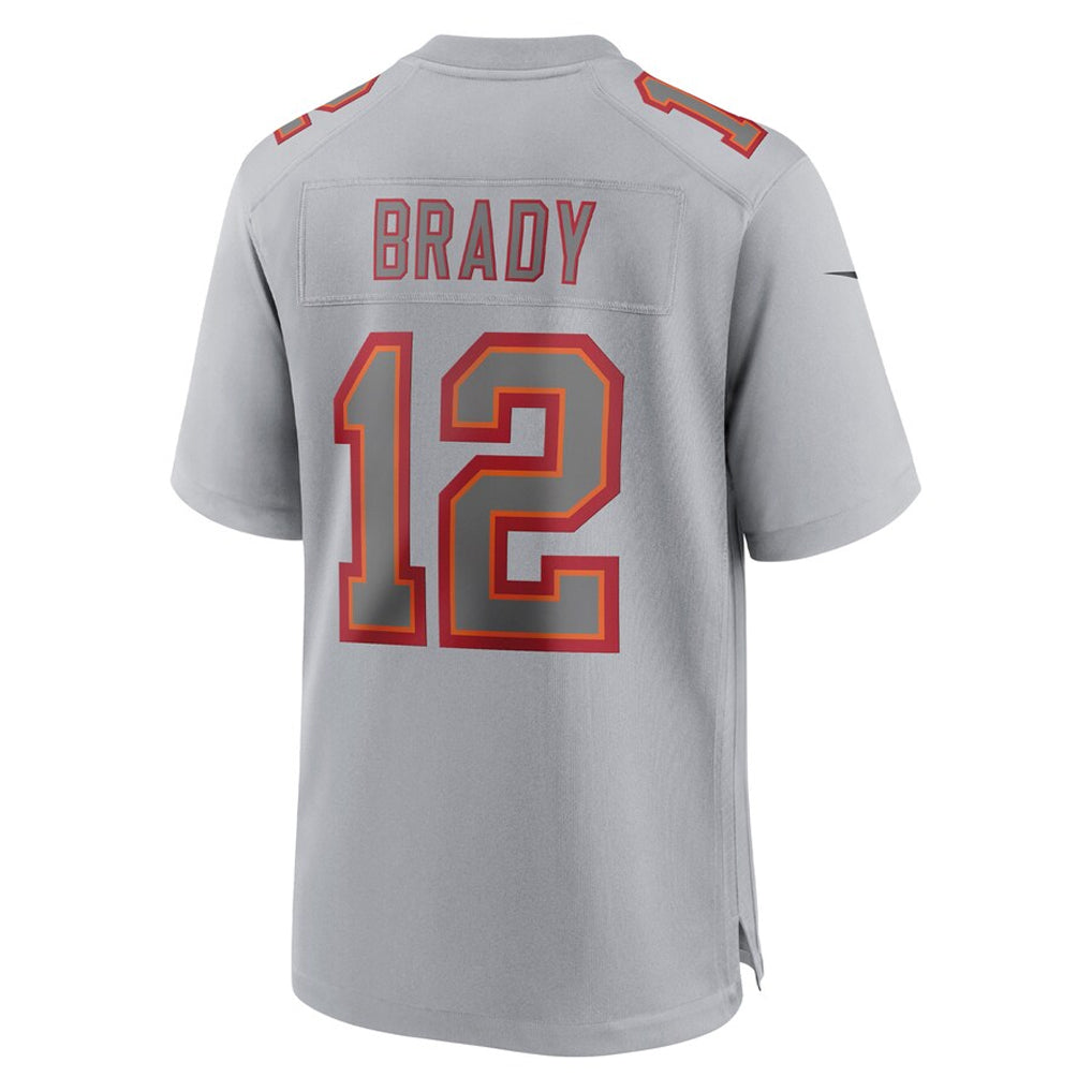 Jdoa TB.Buccaneers #12 Tom Brady Player Gray Fashion Game Stitched Jerseys