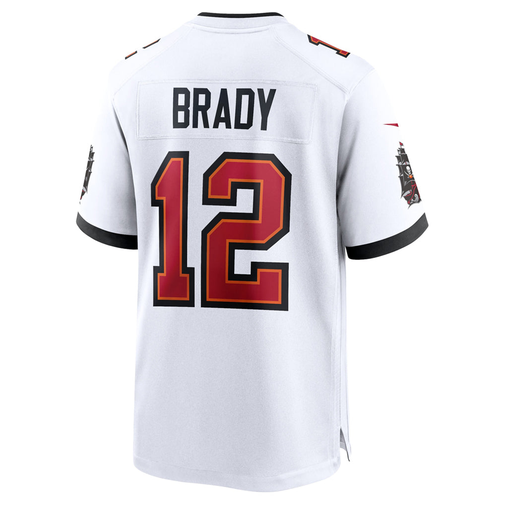 Jdoa TB.Buccaneers #12 Tom Brady Player White Home Game Stitched Jerseys