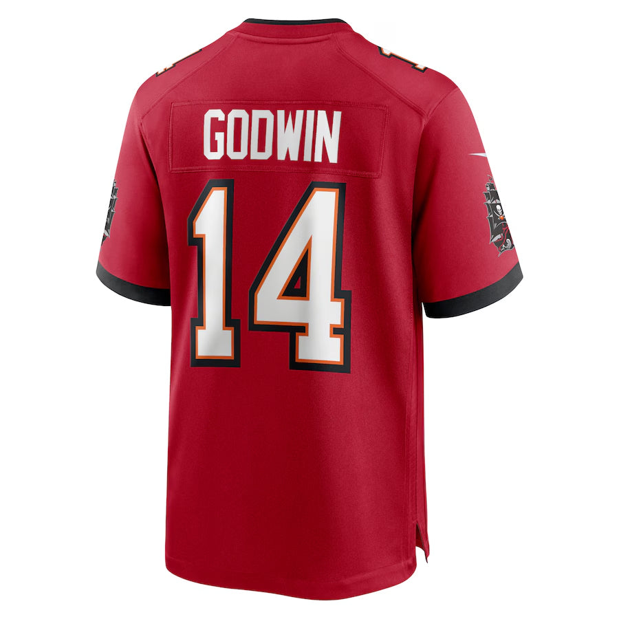 Jdoa TB.Buccaneers #14 Chris Godwin Jr. Player Red Game Home Stitched Jerseys