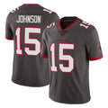 Jdoa TB.Buccaneers #15 Tez Johnson Player Pewter Limited Alternate Vapor Home Game Stitched Jerseys