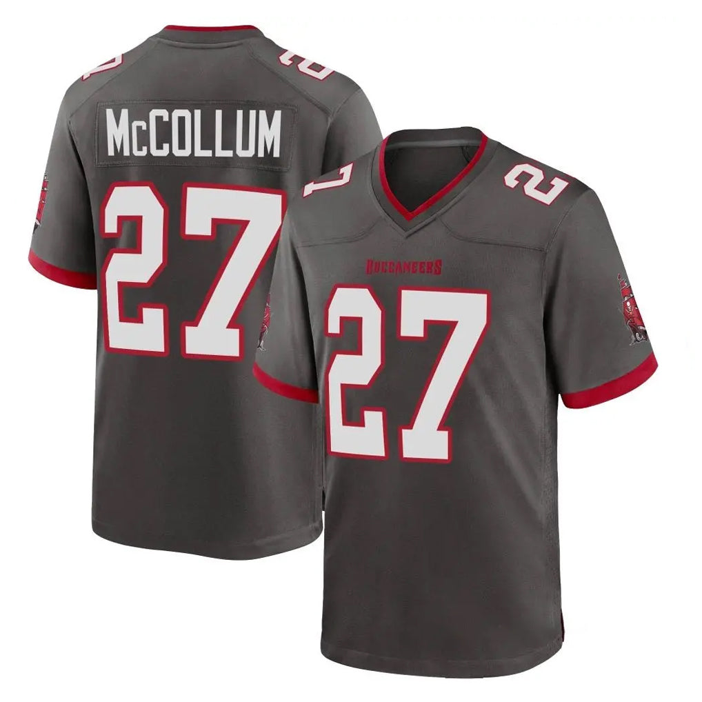 Jdoa TB.Buccaneers #27 Zyon McCollum Player Pewter Alternate Home Game Stitched Jerseys