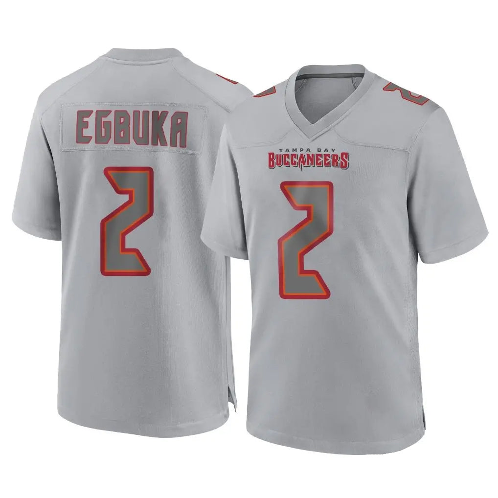 Jdoa TB.Buccaneers #2 Emeka Egbuka Player Gray Atmosphere Fashion Home Game Stitched Jerseys