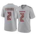 Jdoa TB.Buccaneers #2 Emeka Egbuka Player Gray Atmosphere Fashion Home Game Stitched Jerseys
