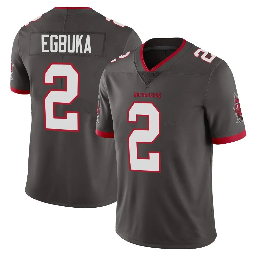 Jdoa TB.Buccaneers #2 Emeka Egbuka Player Limited Pewter Alternate Vapor Stitched Jerseys