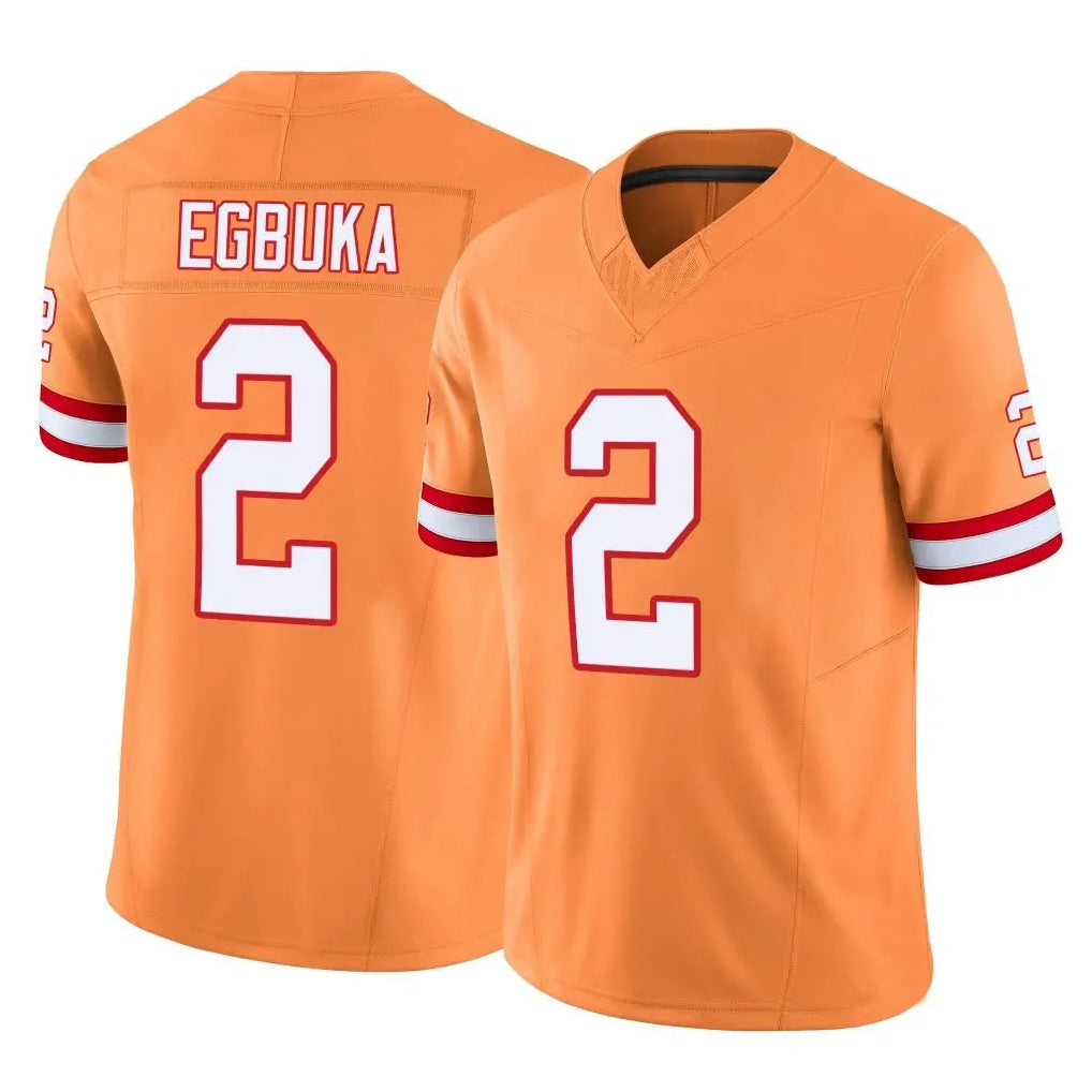 Jdoa TB.Buccaneers #2 Emeka Egbuka Player Orange Vapor F.U.S.E. Limited Stitched Jerseys