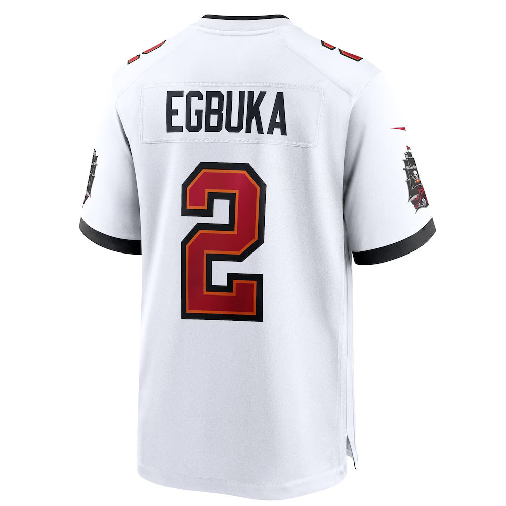 Jdoa TB.Buccaneers #2 Emeka Egbuka Player White Home Game Stitched Jerseys