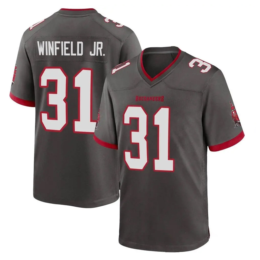 Jdoa TB.Buccaneers #31 Antoine Winfield Jr. Player Pewter Alternate Home Game Stitched Jerseys