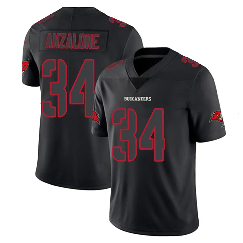 Jdoa TB.Buccaneers #34 Alex Anzalone Player Black Impact Limited Home Game Stitched Jerseys