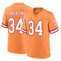 Jdoa TB.Buccaneers #34 Alex Anzalone Player Orange Throwback Home Game Stitched Jerseys