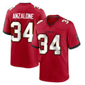 Jdoa TB.Buccaneers #34 Alex Anzalone Player Red Home Game Stitched Jerseys