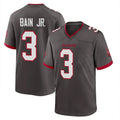 Jdoa TB.Buccaneers #3 Rueben Bain Jr. Player Pewter Alternate Home Game Stitched Jerseys
