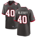 Jdoa TB.Buccaneers #40 Mike Alstott Player Pewter Game Stitched Jerseys