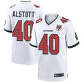 Jdoa TB.Buccaneers #40 Mike Alstott Player White 50th Anniversary Game Stitched Jerseys