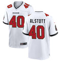 Jdoa TB.Buccaneers #40 Mike Alstott Player White Home Game Stitched Jerseys