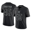Jdoa TB.Buccaneers #45 Josiah Trotter Player Black Reflective Limited Home Game Stitched Jerseys
